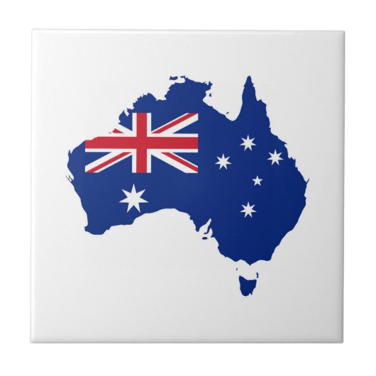 Carreau drapeau de l'Australie (Devant)