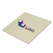 Carreau Drapeau de Laval (Québec, Canada) (Côté)