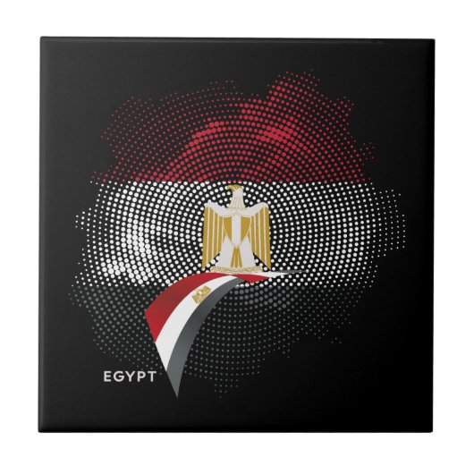 Carreau Drapeau de l'Égypte (Devant)