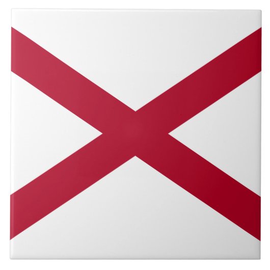 Carreau Drapeau de l'état de l'Alabama (Devant)