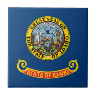 Carreau Drapeau de l'État de l'Idaho