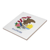Carreau Drapeau de l'État de l'Illinois (Côté)