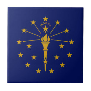 Carreau Drapeau de l'État de l'Indiana