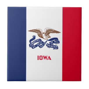 Carreau Drapeau de l'État de l'Iowa