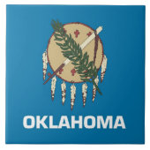 Carreau Drapeau de l'État de l'Oklahoma (Devant)