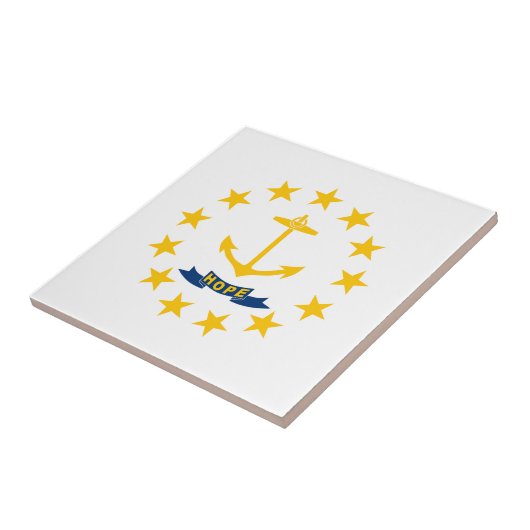 Carreau Drapeau de l'État de Rhode Island (Côté)