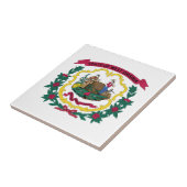 Carreau Drapeau de l'État de Virginie occidentale (Côté)