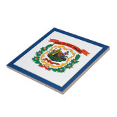 Carreau Drapeau de l'État de Virginie occidentale (Côté)