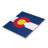 Carreau Drapeau de l'État du Colorado (Côté)