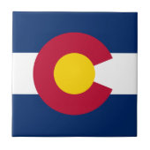Carreau Drapeau de l'État du Colorado (Devant)