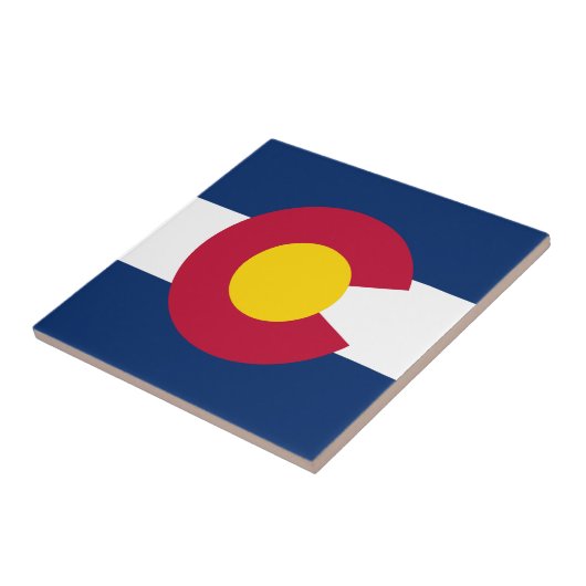 Carreau Drapeau de l'État du Colorado (Côté)
