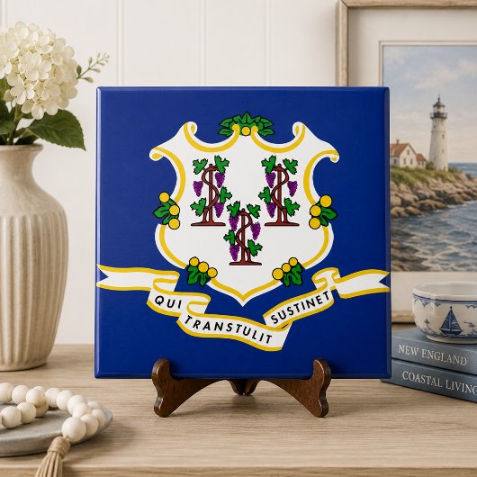Carreau Drapeau de l'État du Connecticut