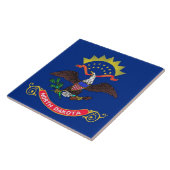 Carreau Drapeau de l'État du Dakota du Nord (Côté)