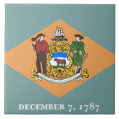 Carreau Drapeau de l'État du Delaware (Devant)