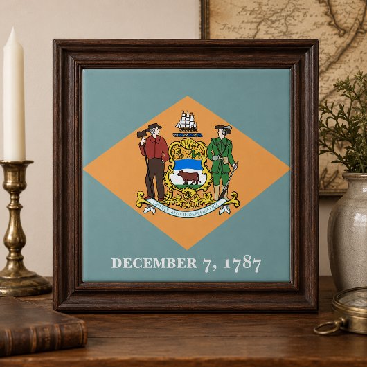 Carreau Drapeau de l'État du Delaware