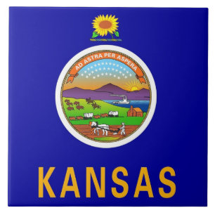 Carreau Drapeau de l'État du Kansas