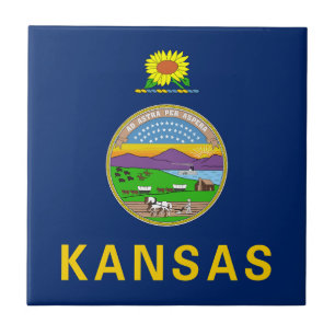 Carreau Drapeau de l'État du Kansas