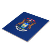 Carreau Drapeau de l'État du Michigan (Côté)