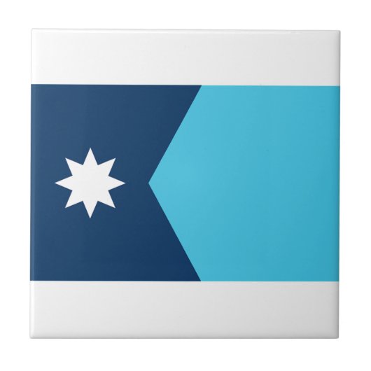 Carreau Drapeau de l'État du Minnesota (Devant)