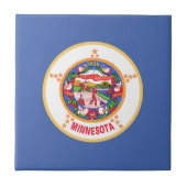 Carreau Drapeau de l'État du Minnesota (Devant)