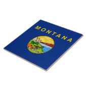 Carreau Drapeau de l'État du Montana (Côté)