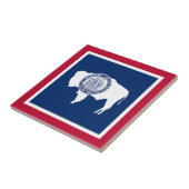 Carreau Drapeau de l'État du Wyoming (Côté)