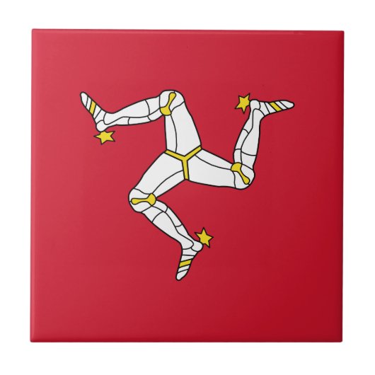 Carreau Drapeau de l'île de Man (Devant)