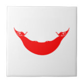 Carreau Drapeau de l'île de Pâques (Devant)