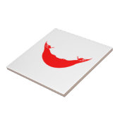 Carreau Drapeau de l'île de Pâques (Côté)