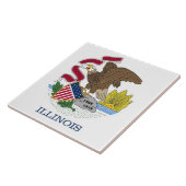 Carreau Drapeau de l'Illinois (Côté)