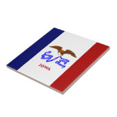 Carreau Drapeau de l'Iowa (Côté)