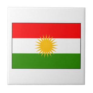 Carreau Drapeau de l'Irak du Kurdistan