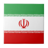 Carreau Drapeau de l'Iran (Devant)