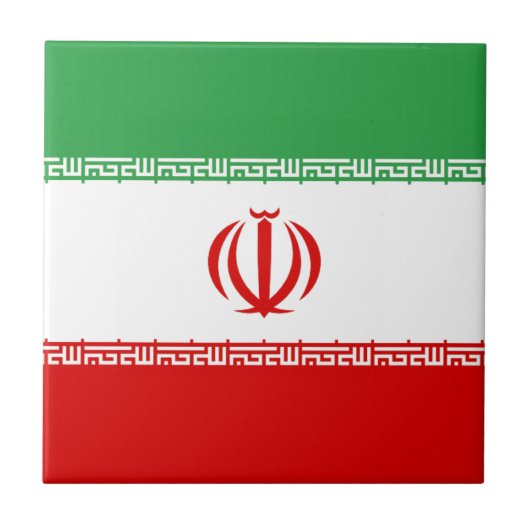 Carreau Drapeau de l'Iran (Devant)