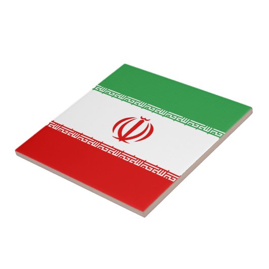 Carreau Drapeau de l'Iran (Côté)