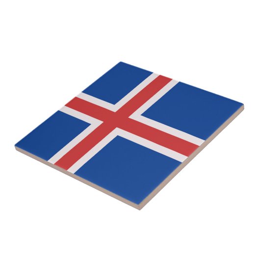 Carreau Drapeau de l'Islande (Côté)