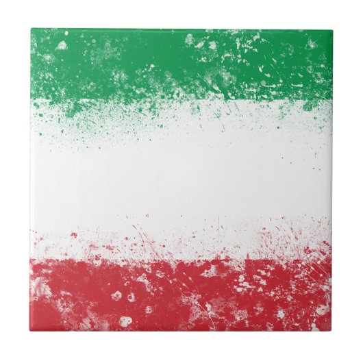 Carreau Drapeau de l'Italie (Devant)