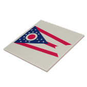 Carreau Drapeau de l'Ohio : la bannière Buckeye State (Côté)
