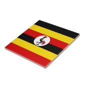 Carreau Drapeau de l'Ouganda (Côté)