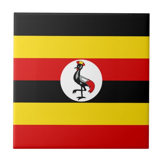 Carreau Drapeau de l'Ouganda (Devant)
