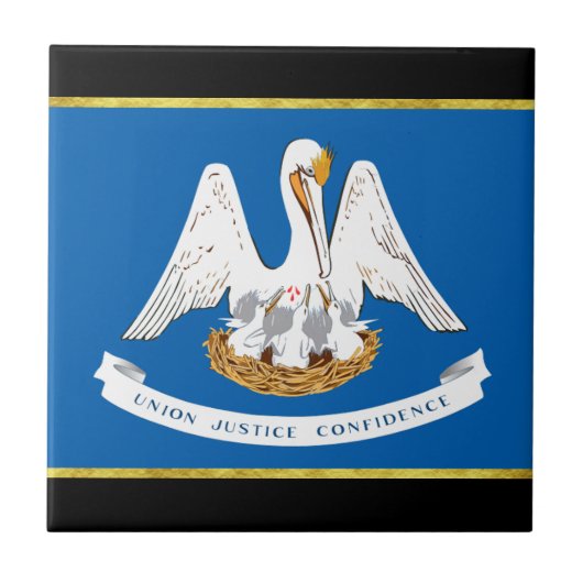 Carreau Drapeau de Louisiane (Devant)