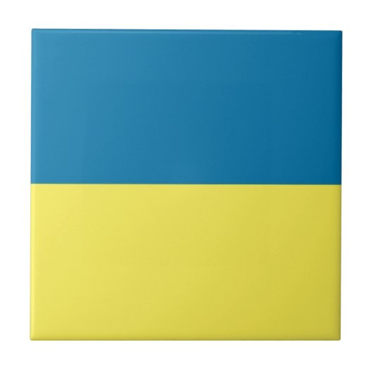 Carreau Drapeau de l'Ukraine (Devant)