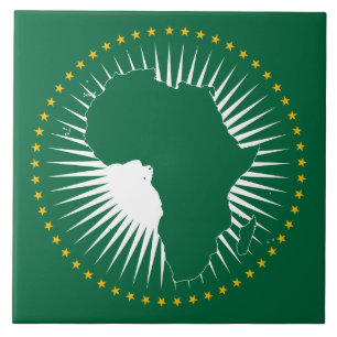 Carreau Drapeau de l'Union africaine (Afrique) (Panafrica)