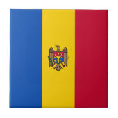 Carreau Drapeau de Moldova (Devant)