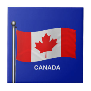 Carreau Drapeau de ondulation du Canada