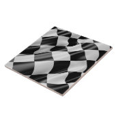 Carreau Drapeau de piste en céramique (Côté)