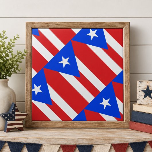 Carreau Drapeau de Porto Rico
