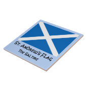 Carreau Drapeau de Saint-André, Saltire ou Drapeau d'Écoss (Côté)