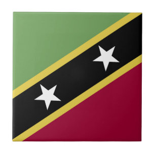 Carreau Drapeau de Saint-Kitts-et-Nevis