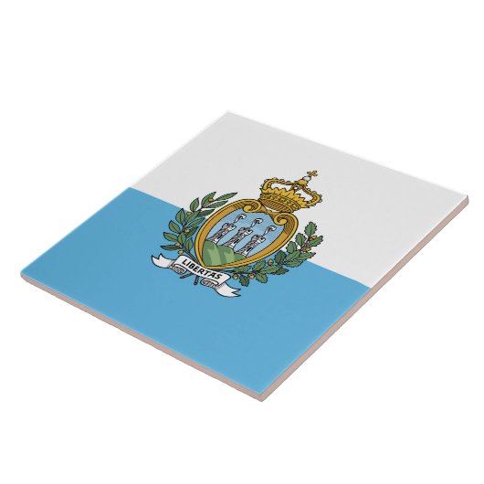 Carreau Drapeau de Saint-Marin (Côté)